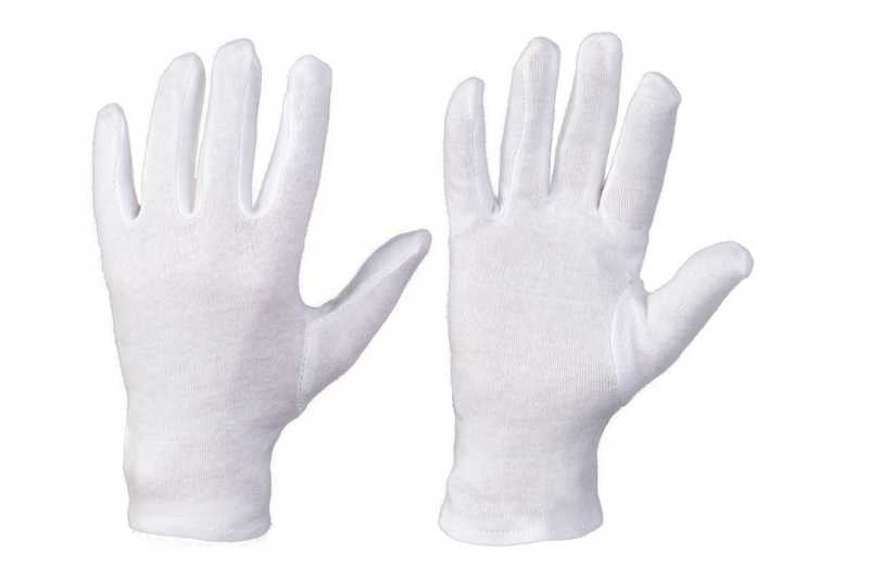 Baumwoll-Trikot Handschuhe, weiß, 60 Paar