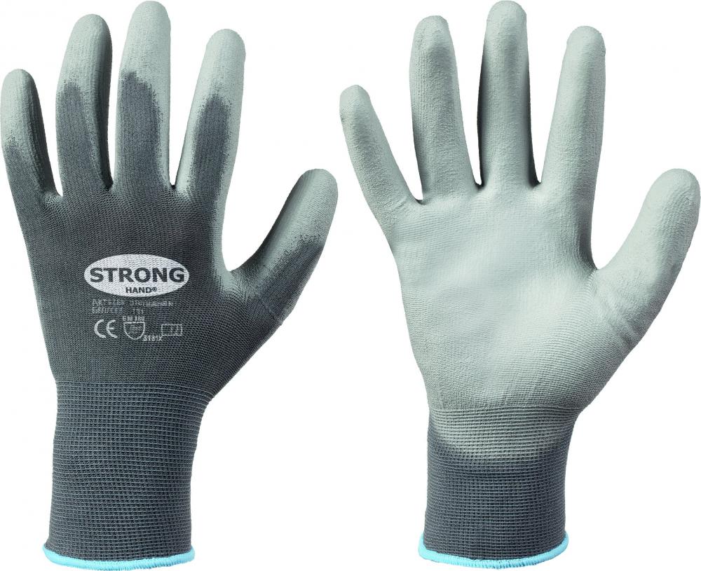 60 Paar Feinstrickhandschuhe, PU-beschichtet