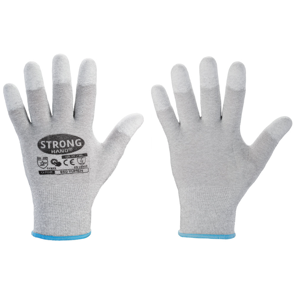120 Paar Antistatik Handschuhe ESD mit PU Fingerkuppen