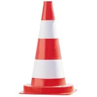 10 Stück Verkehrsleitkegel 50 cm, tagesleuchtend