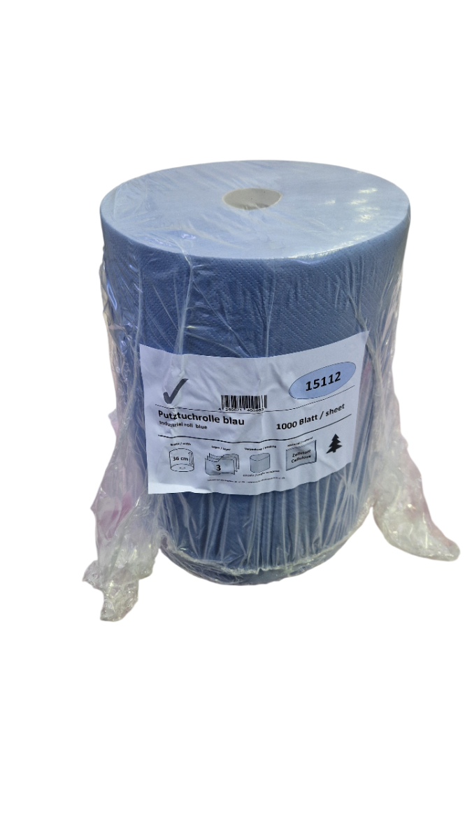 2 Stück Industriepapierrolle 3-lagig, 1.000 Blatt, 36x28 cm