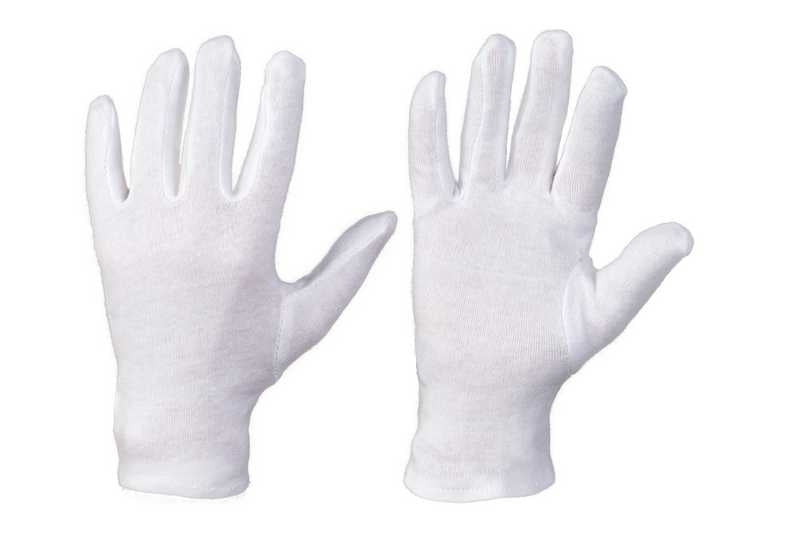 600 Paar Baumwoll-Trikot Handschuhe, weiß