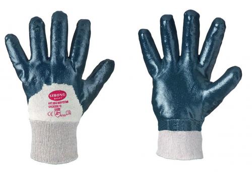 144 Paar Nitril-Arbeitshandschuhe, blau, Strickbund teilbeschichtet NAVYSTAR