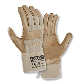 120 Paar Möbelleder-Handschuh hell