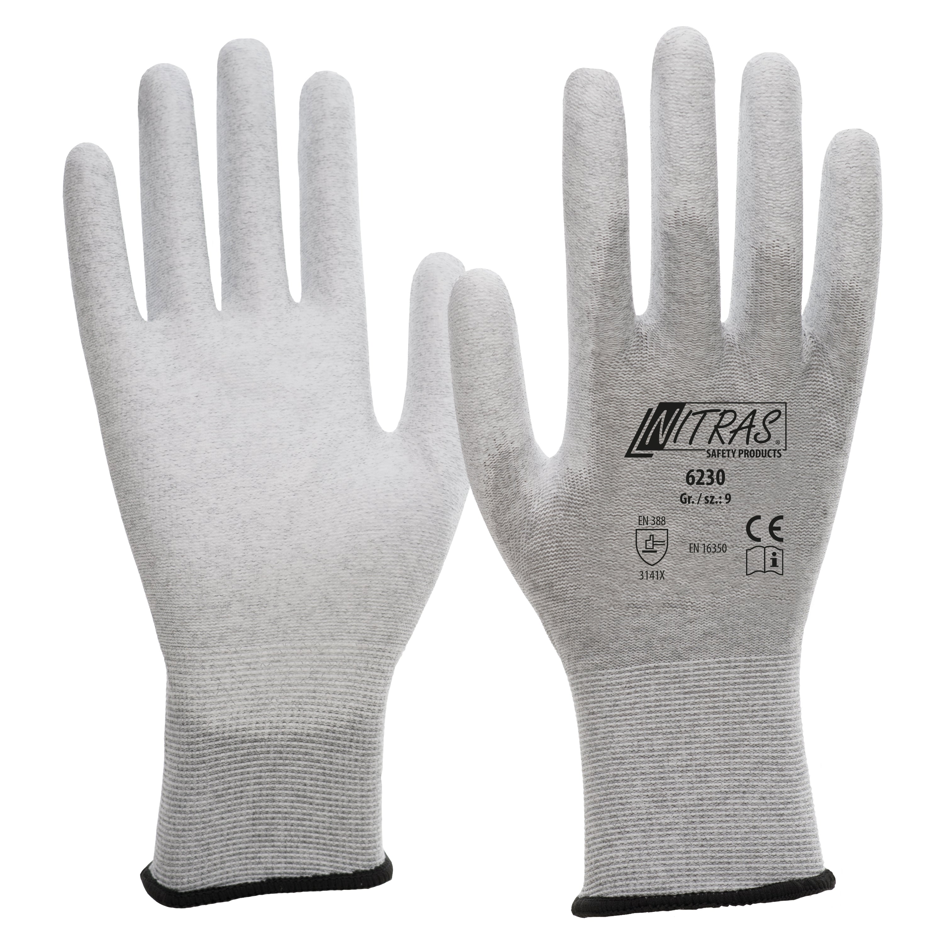 12 Paar Antistatik-Handschuhe, PU