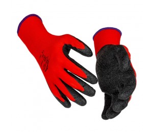 12 Paar Feinstrick-Handschuhe mit Latexbeschichtung schrumpfgeraut